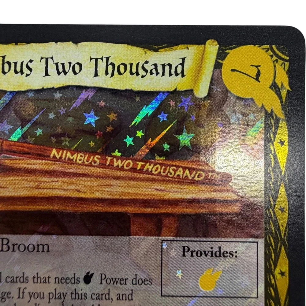 Harry Potter TCG Nimbus Two Thousand 16/80 Quidditch Cup Rare Holo Foil 2001 EX
